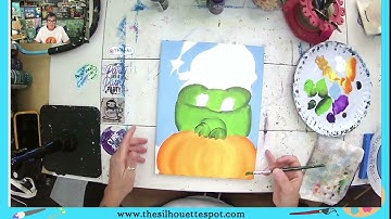 Easy Beginner Pumpkin Acrylic Painting Tutorial for Halloween