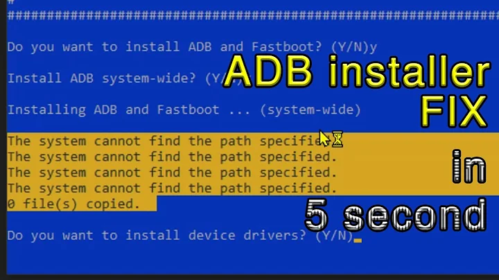 0 files copied -- 15 second ADB installer ***FIX*** | ExPertInAll | YouTube