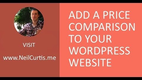 Add an affiliate price comparison to your website | WordPress & Datafeedr Video