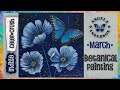 Indigo Blue Floral with Butterfly - Color Crush 2026 - Acrylic Painting Tutorial