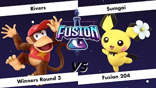 Fusion # 204 - Rivers (Diddy Kong) vs Sumgai (Pichu) - Winners Round 3