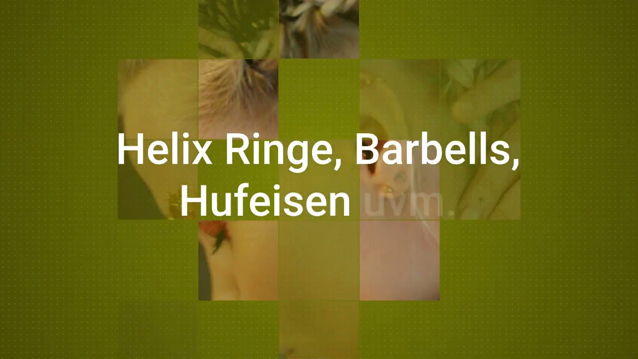 Helix Piercing | - Ohrpiercings [Werbevideo] YouTube | flesh-tunnel-shop.de | Schmuck