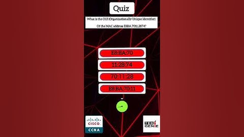 an You Find the OUI of This MAC Address? 🤔 | CCNA Quiz #shortsviral  #computereducation #motivation