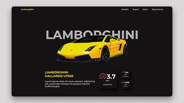 Responsive Landing Page HTML CSS And JAVASCRIPT (GSAP) | Lamborghini Web Design