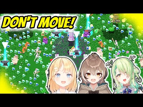 The Whole HoloLive Squad Takes On The No Movement Challenge in HoloCure