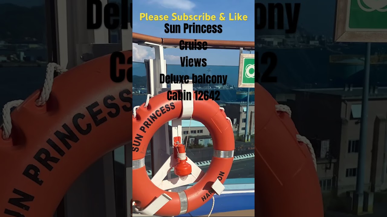 Sun Princess Cabin No:12642 Deluxe Balcony, Last room back of ship! Great views…