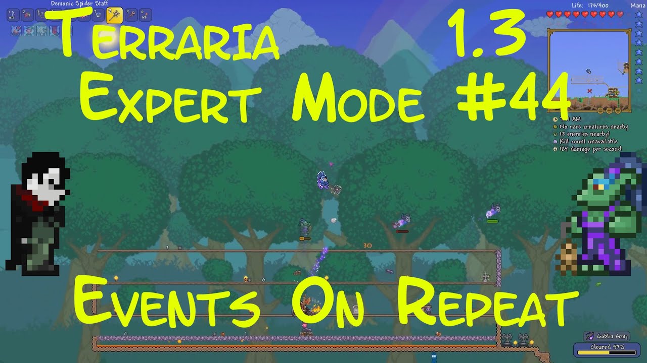 Terraria 1.3 Expert Mode Let's Play #44 Events On Repeat - YouTube