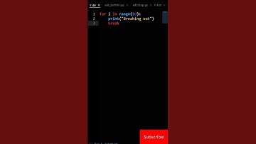 Python How To Break Out Of For Loop