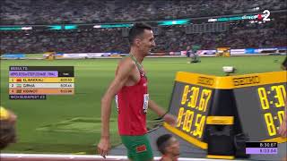 3000m steeple finale Budapest 2023Victoire de Soufiane  El Bakkali devant Lemecha Girma