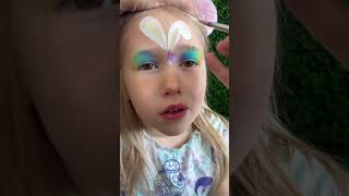 😍Cute Face Painting! Bunny Face Paint! Spring Face Painting! #Facepaint #Facepainter #Facepainting