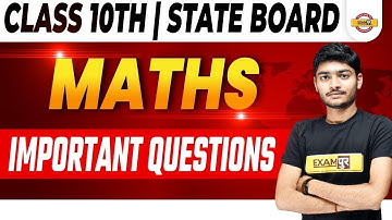 Maths Class 10th/State Board 2022 | Maths Important Questions | Maths Question By Manak Anand Sir