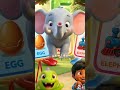 👉 E for Elephant 🐘 | Egg 🥚 Engine 🚂 | Learn ABC with Sunny &amp; Dino Pop #shorts #abcd