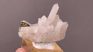 Video preview: Quartz with Pyrite – Longyan, Fujian, China | Natural Mineral Specimen
