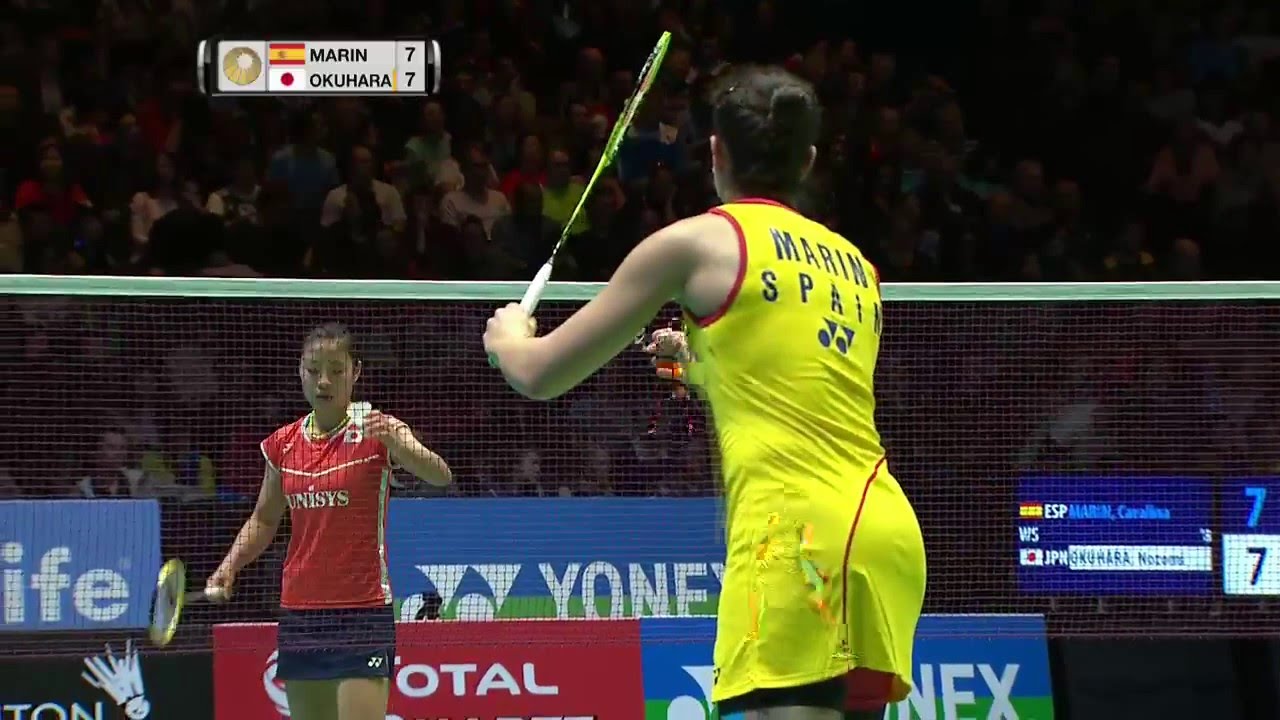 Yonex All England Open 2016 | Badminton SF M4-WS | Carolina Marin vs Nozomi Okuhara