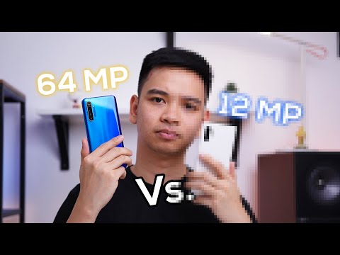 Kamera HP 64 megapixel vs 12 megapixel.