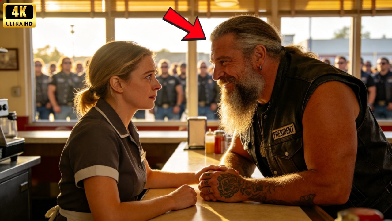 Biker’s Vow! A Waitress Shared Her Painful Past, So 100 Riders Stepped In To Help.