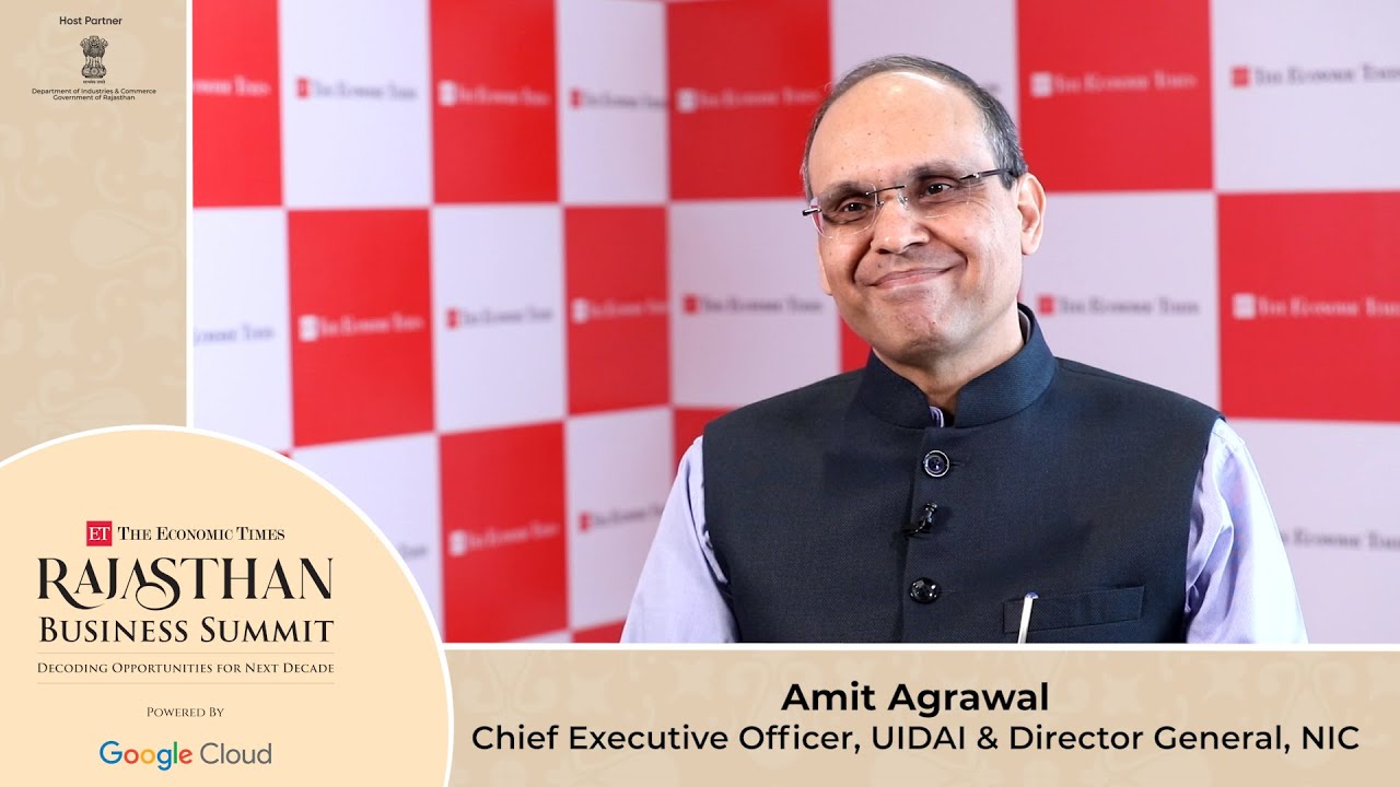 Uidai Founder Amit Agrawal, CEO, UIDAI & Director General, NIC, at The Economic Times ...