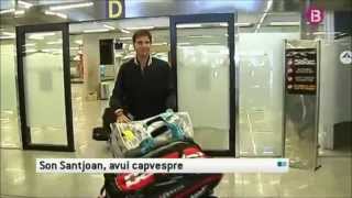 Appendicitis-suffering Rafael Nadal arrives in Mallorca
