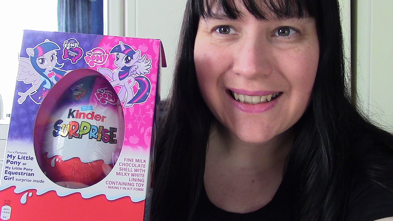 ASMR - Unboxing a Giant Kinder Surprise! *My Little Pony* Tapping ...