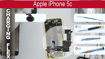 How to replace 🔌 Lightning port & 🎤 Microphone 🍎 Apple iPhone 5C (A1532, A1456, A1507, A1529)