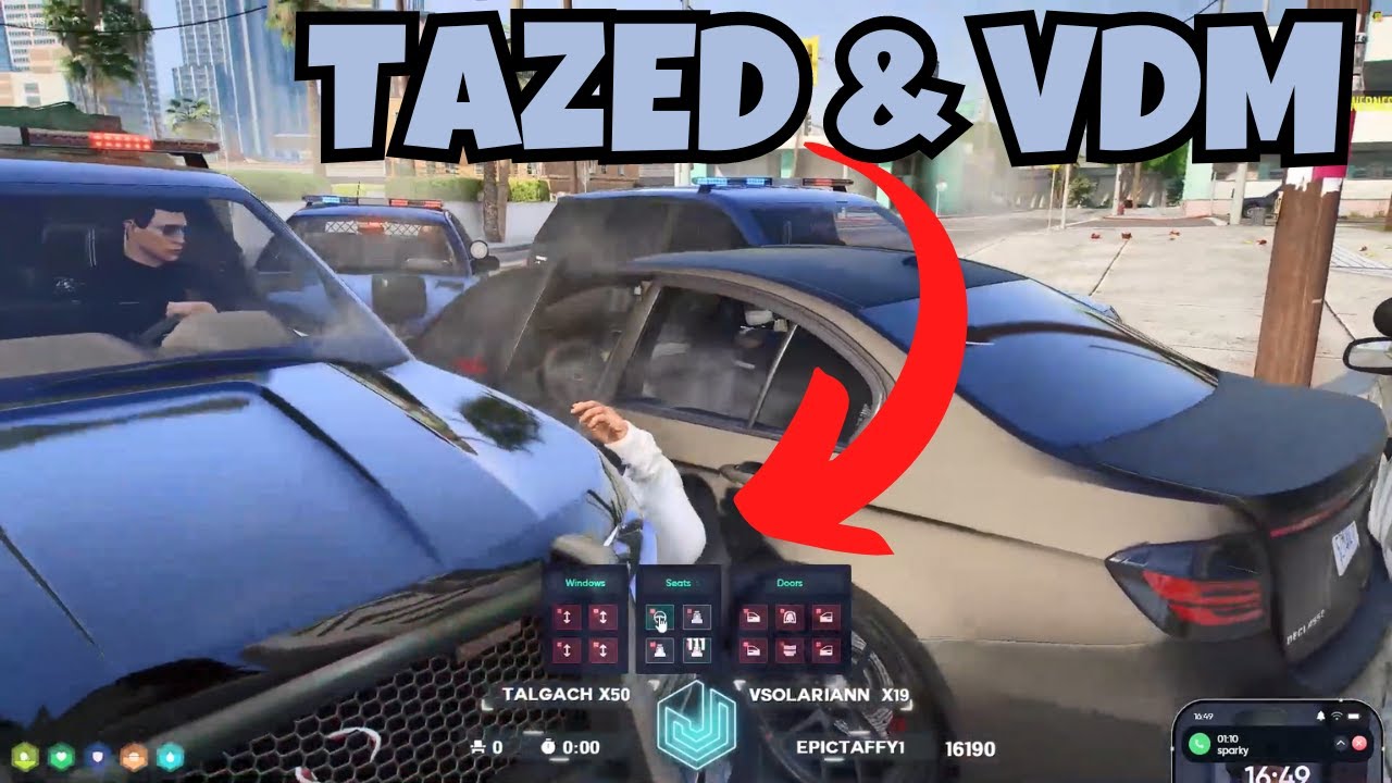 James Gets Tazed & VDM'd (BAD TIMING) Trying to SAVE His Car in a COP ...