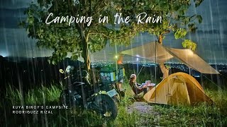 Camping in the Rain / Motocamping in Rizal / Sounds of Nature / ASMR