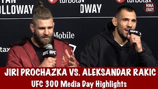 UFC 300: Jiri Prochazka & Aleksandar Rakic Media Day Highlights