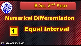 🔴 Numerical differentiation || Equal interval || Part -1