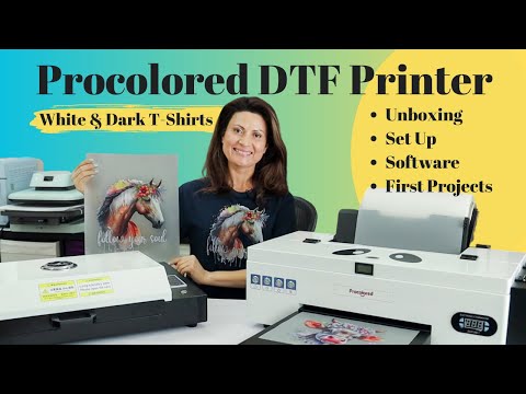 Procolored DTF Printer Unboxing, Setup, Review & Tutorial on How to  Customize T-Shirts 
