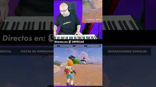 👉 Tocando Graze the Roof de Plants vs. Zombies mientras juego Fortnite 🎹🌻🔥
