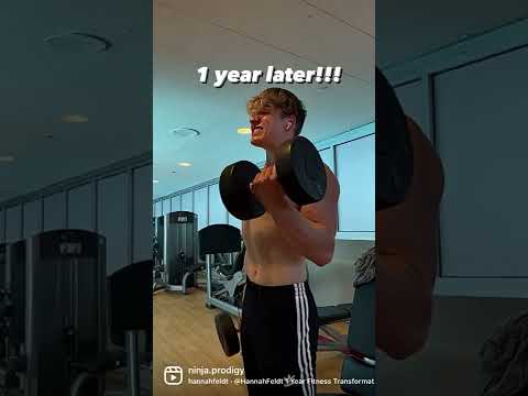 1 Year Body Transformation #shorts