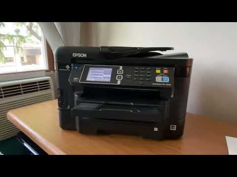 Epson Workforce WF-3640 Printer Wireless All In One .Tested Works-demo Video