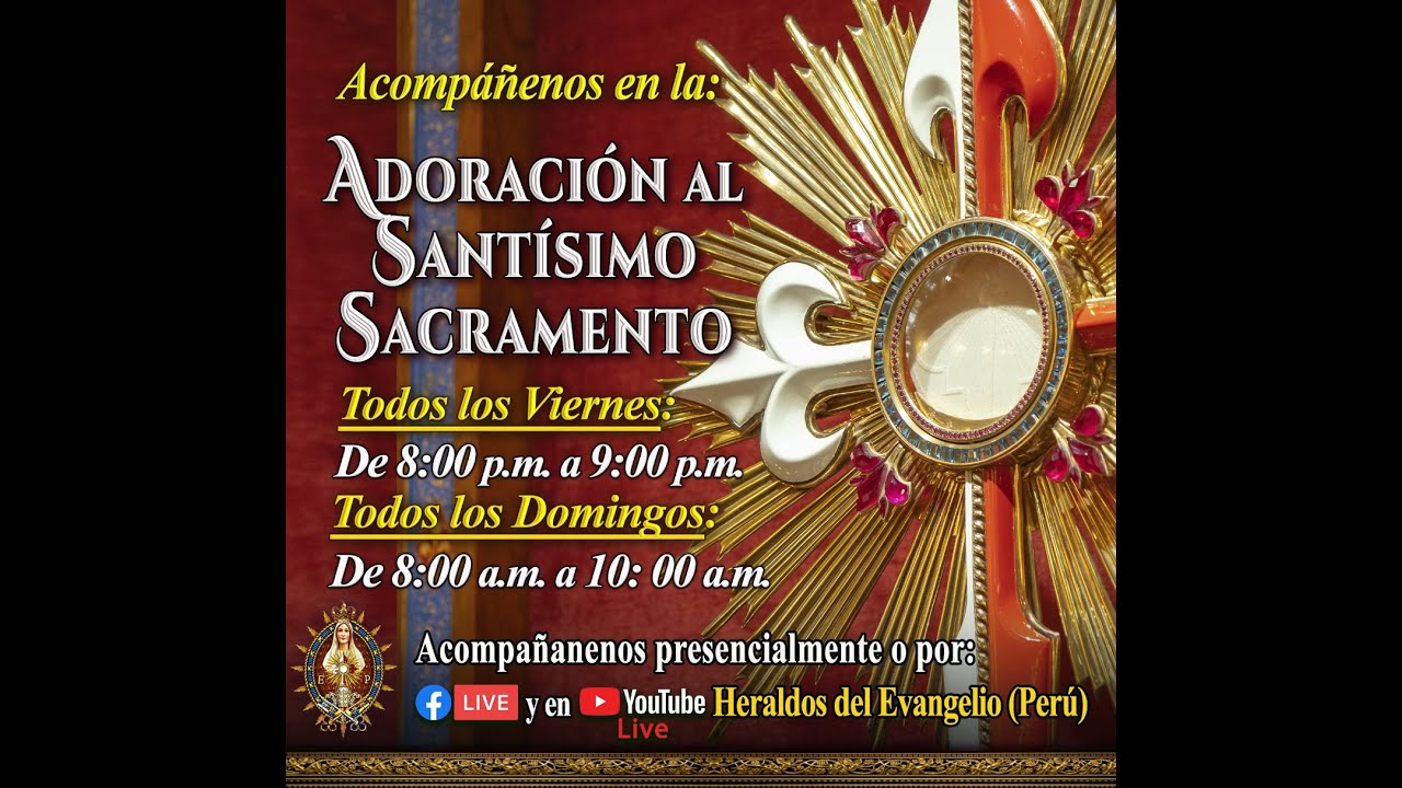 ⚜️ ADORACIÓN AL SANTÍSIMO SACRAMENTO y ROSARIO EN VIVO ⚜️ Viernes 06 de Marzo de 2026
