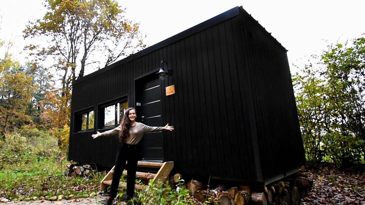 My Ultra Modern Minimalist All Black Tiny Home Youtube