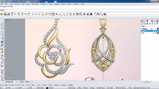 How to make Jewellery Pendant in Rhinoceros 3d Modeling Software screenshot 4