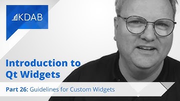 Introduction to Qt Widgets (Part 26) - Guidelines for Custom Widgets