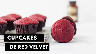 Cupcakes de Red Velvet Super Esponjosos