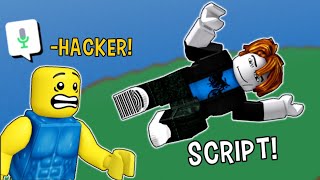 EU USEI SCRIPT DA VOADA NO ROBLOX! JOGUEI TODO MUNDO PRA LONGE! 