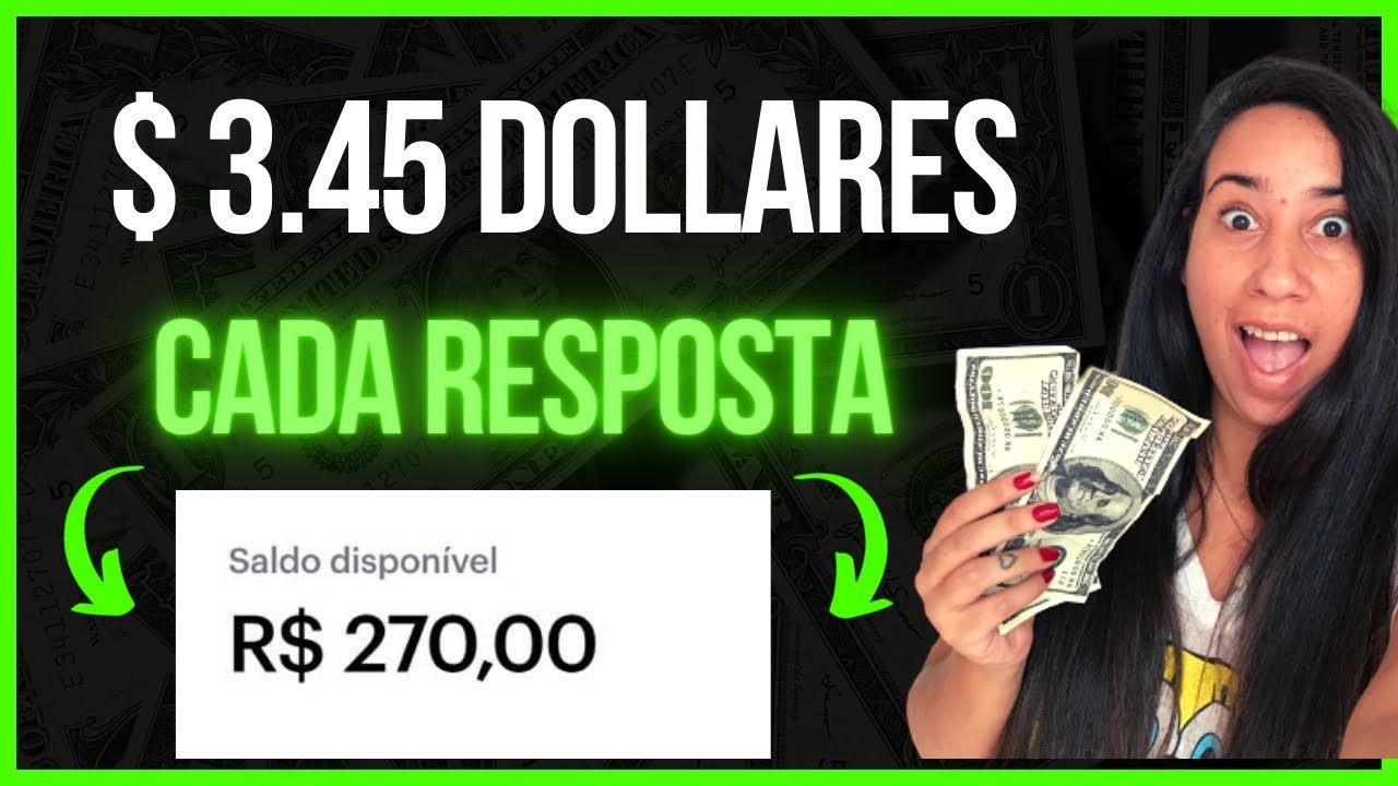 💰Ganhe R$ 270,00 por semana respondendo perguntas - como ganhar dinheiro na internet