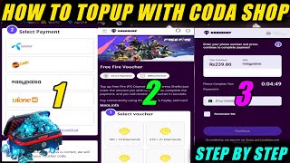 How to topup free fire diamonds with coda shop | New topup website free fire | Low rate topup screenshot 4