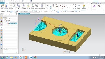 #NX CAM #Cavity Mill with cutting options
