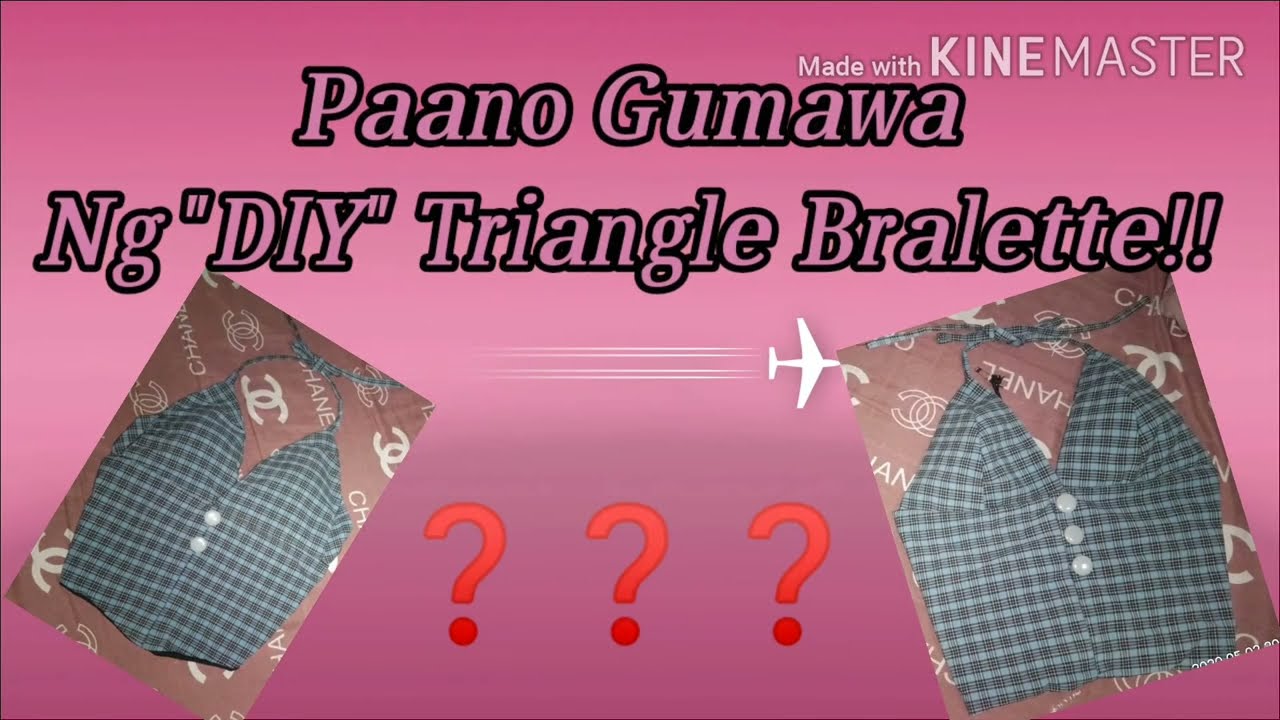 "DIY" Triangle BRALETTE in 2 minutes)