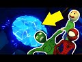 BALDI, SPIDERMAN, AND HULK FOUND A PORTAL TO ANOTHER WORLD...| Human Fall Flat