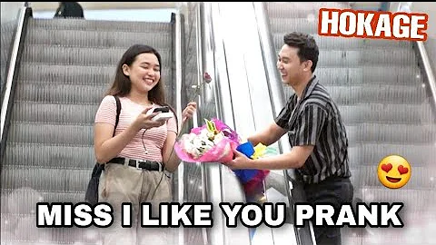 Miss flowers for you | Hokage sa mga CHIX sa ESCALATOR! Kilig at laughtrip!