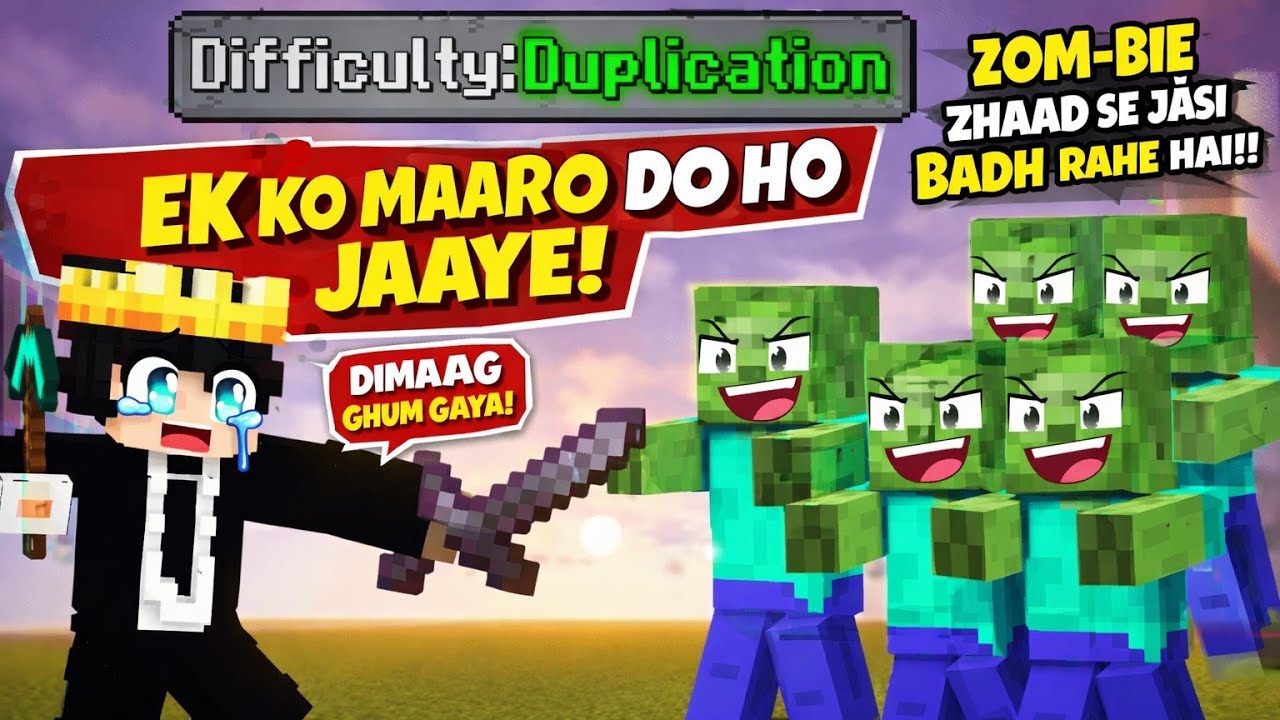 Minecraft but Every Mob i Kill Multiplied🤯 - YouTube