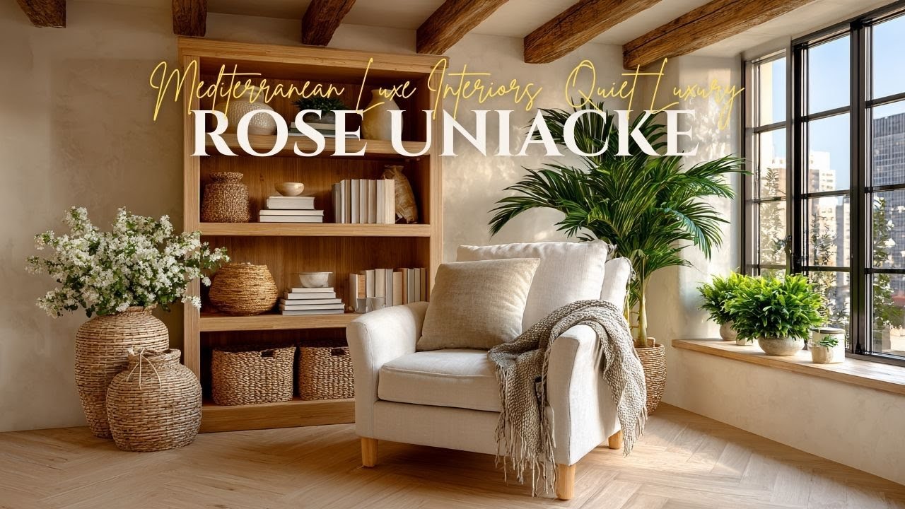 Mediterranean Luxe Interiors Inspired by Rose Uniacke’s Quiet Luxury and Natural Texture