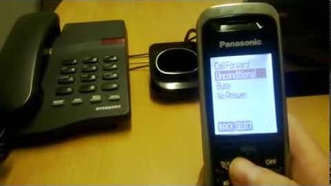 Panasonic TGP500 Wireless DECT - Enable Call Forward