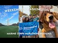 Travel vlog  marine corps marathon weekend in washington dc