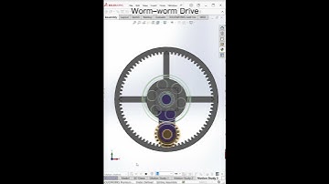 Worm–worm Drive - Mechanical Animation #mechanics #animation