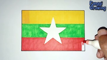 How to Draw The Flag of Myanmar
